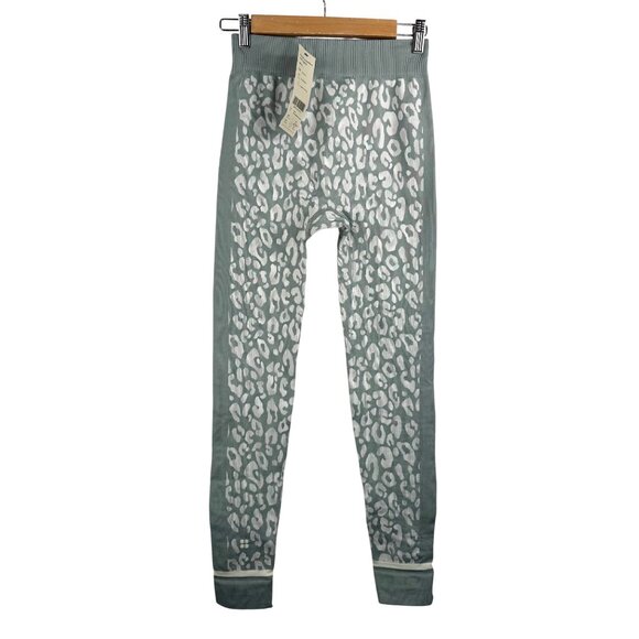 Sweaty betty blue Leopard Jacquard Base layer legging sz M‎ - Picture 1 of 9